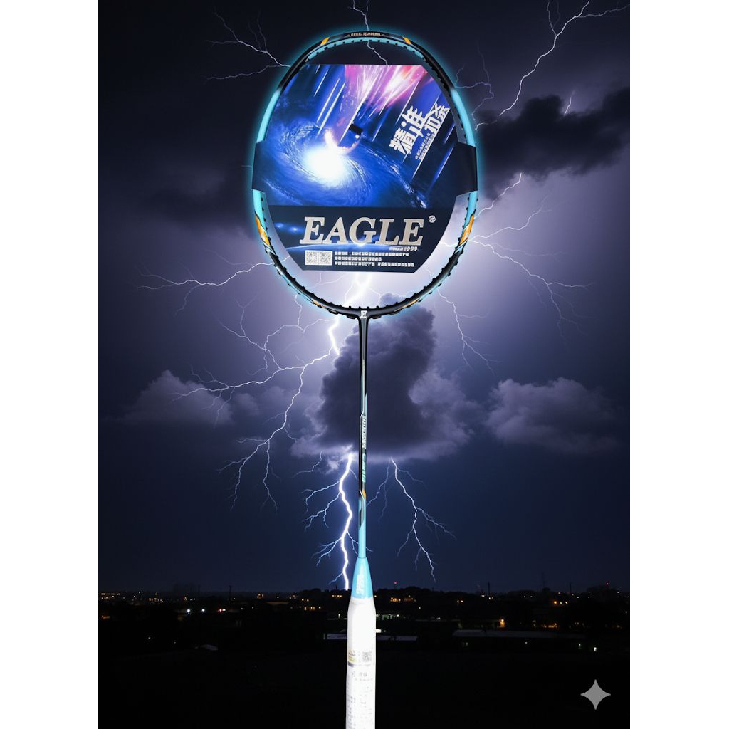 ไม้แบดมินตัน Eagle รุ่น THUNDER 318 BLACK