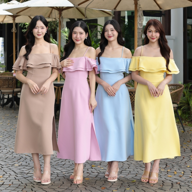 NEW! HER Collection - Bonita Dress ชุดงานแต่ง ชุดออกงาน ชุดราตรี  ชุดเดรส เดรสออกงาน