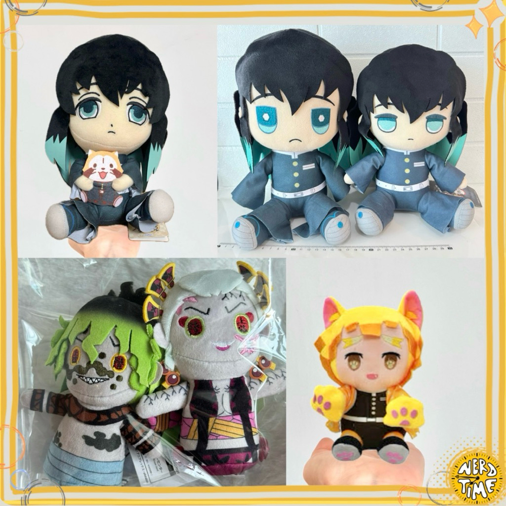 พร้อมส่ง✅ Kimetsu No Yaiba ไยบะ Demon Slayer Muichiro Daki Gyutaro Plush rare กิวทาโร่ มุอิจิโร่ มุย