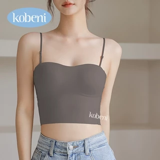 ⭐KOBENI⭐เสื้อสายเดี่ยวแฟชั่น ไซส์เล็กและสาวอวบ มีฟองน้ำในตัว ผ้าดีมาก สายปรับได้ งานสวยมาก มี4สี