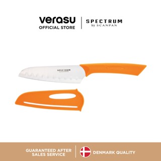 SCANPAN มีดซันโตกุ 12.5 ซม. พร้อมปลอก สีส้ม Spectrum SCA-700…