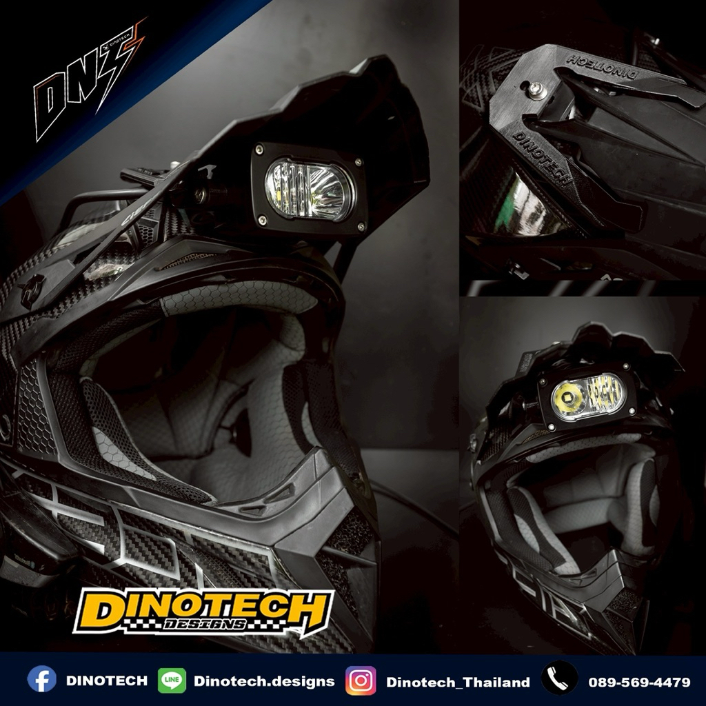 ชุดไฟติดหมวกกันน็อค(หมวกรุ่น Acerbis X-TRACK)