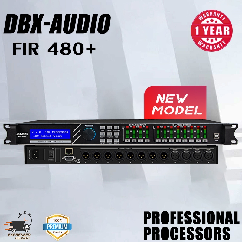 DBX-AUDIO FIR480+/260+ โปรเซสเซอร์เสียงดิจิตอลมัลติฟังก์ชั่น 4 อินพุตและ 8 เอาต์พุตระดับมืออาชีพ คุณ