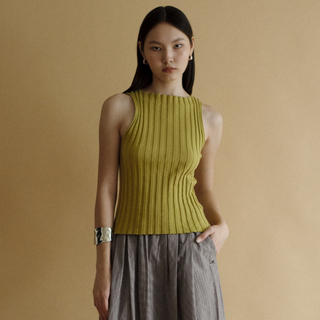 SHE KNOWS - Silo Knit Top เสื้อแขนกุด ผ้านิต คอตต้อนออร์แกนิค XS-XL