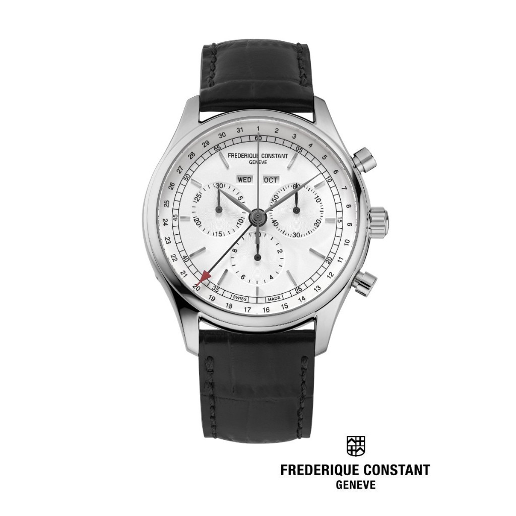 Frederique Constant Quartz FC-296SW5B6 Classics Chronograph Triple Calendar Men’s Watch
