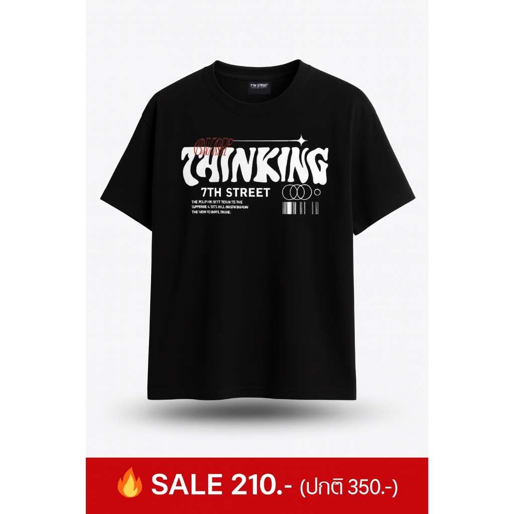 7th Street ( เซเว่นสตรีท ) เสื้อยืด Streetwear รุ่น L-THK002  7th Street Light Collection.