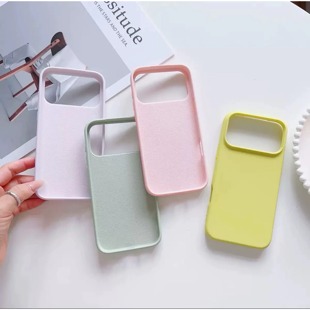 (มีส่งด่วน)เคสซิลิโคน ไอโฟน 17 ด้านในบุกำมะหยี่ 17 / Air / 17 Pro / 17 Promax thumbnail 3