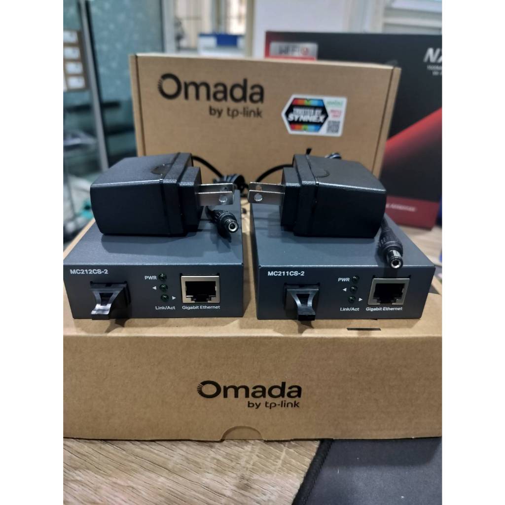 แพ็คคู่ TP-Link MC211CS-2 & MC212CS-2 Gigabit WDM Media Converter (2km)