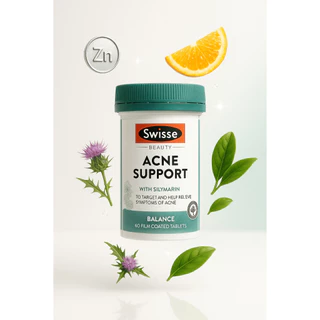 Swisse Beauty Acne Support 60 Tablets ลดสิว
