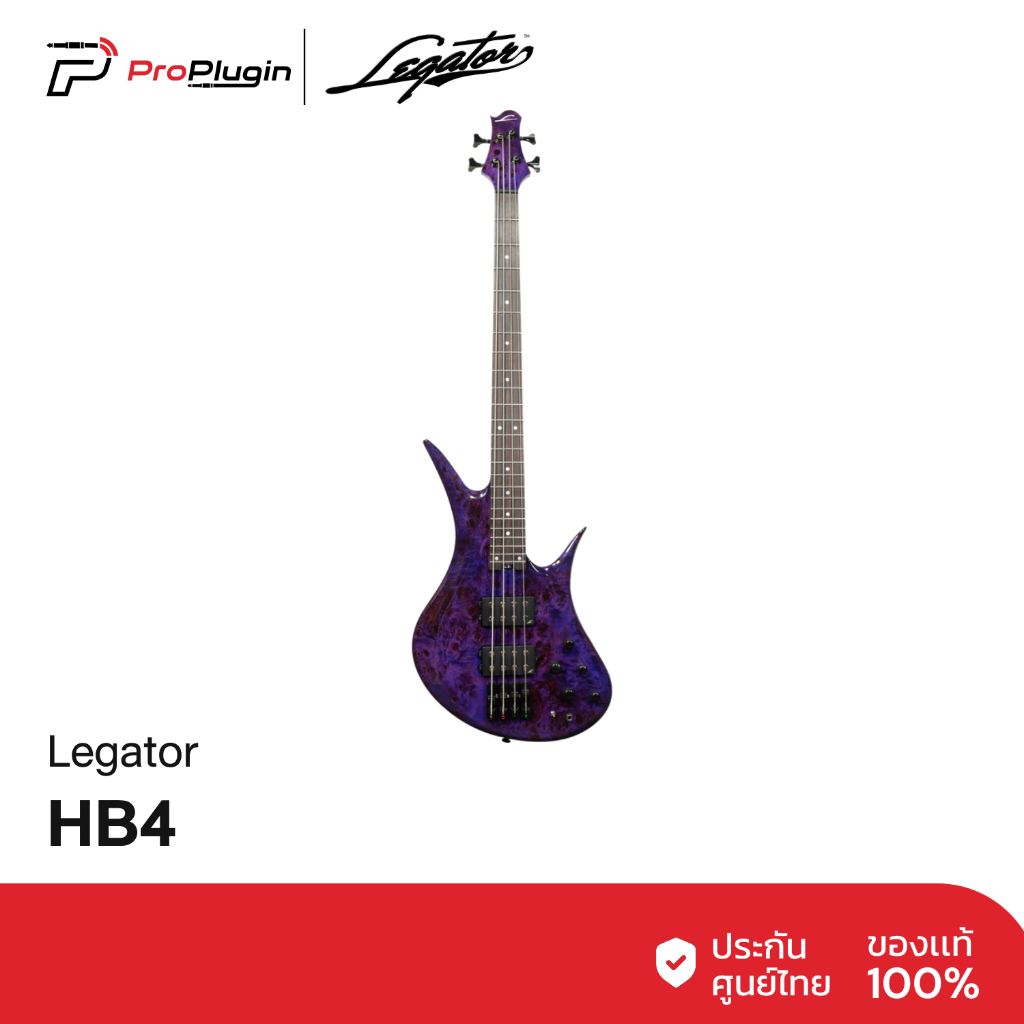 Legator Helio HB4 (Magenta) เบสไฟฟ้า 4 สาย ความยาวคอ 34 นิ้ว