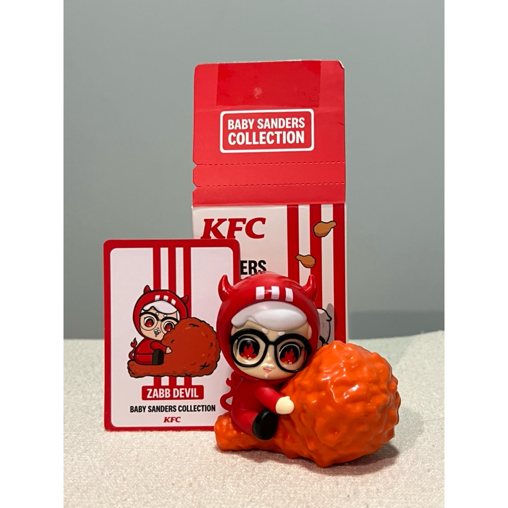 ตุ๊กตา KFC ZABB DEVILกล่องจุ่ม KFC Baby Sanders Collection แกะกล่องแล้ว