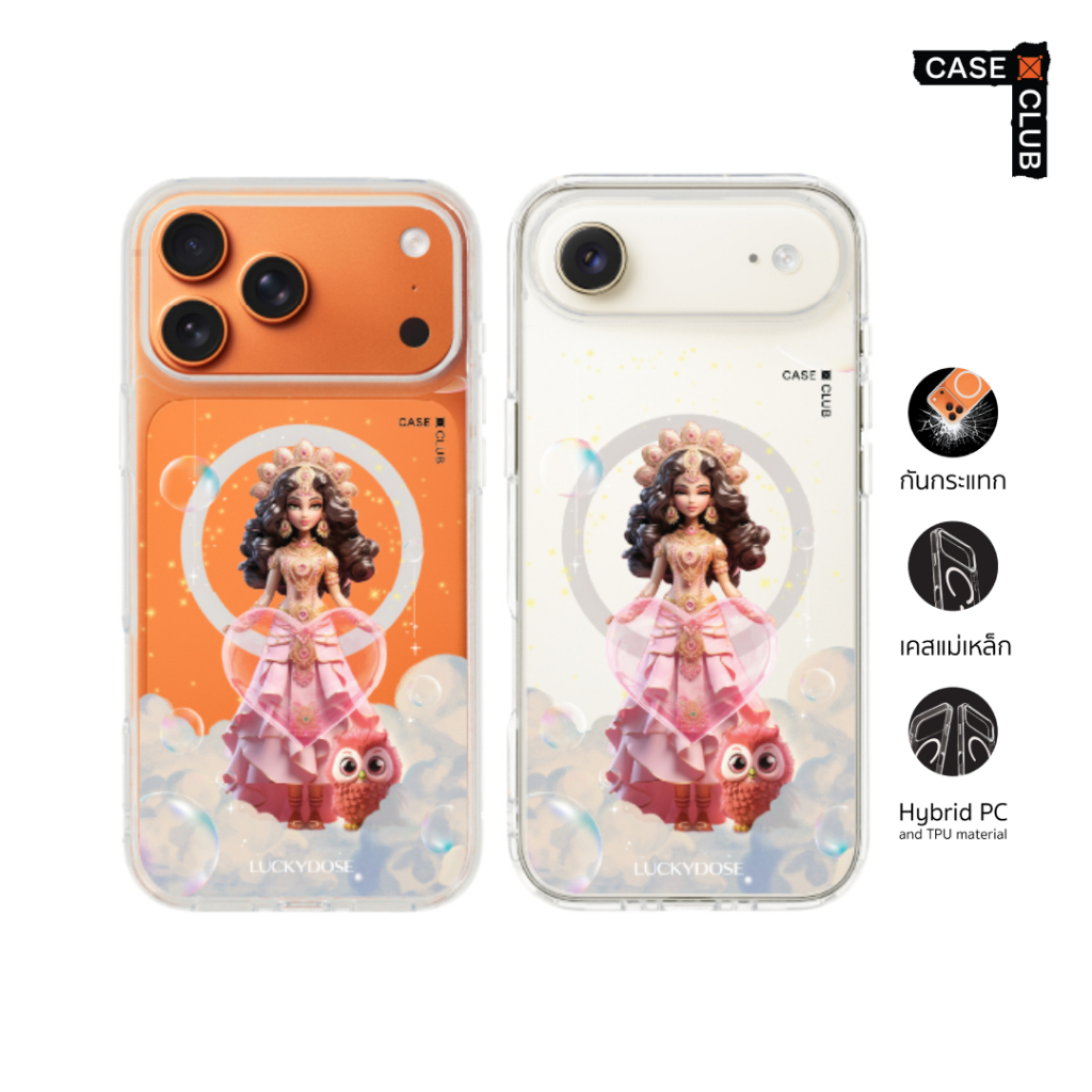 CaseClub เคสไอโฟน ซัมซุง เคสแม่เหล็ก ลาย LuckyDose Lakshmi พระแม่ลักษมีพลังแห่งความรัก สำหรับ i17 Pro Max/i17 Pro/i17