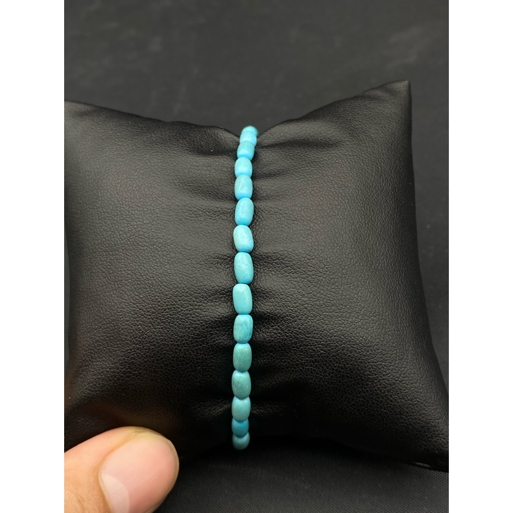 natural beautiful turquoise 4 ‘mm beads bracelet
