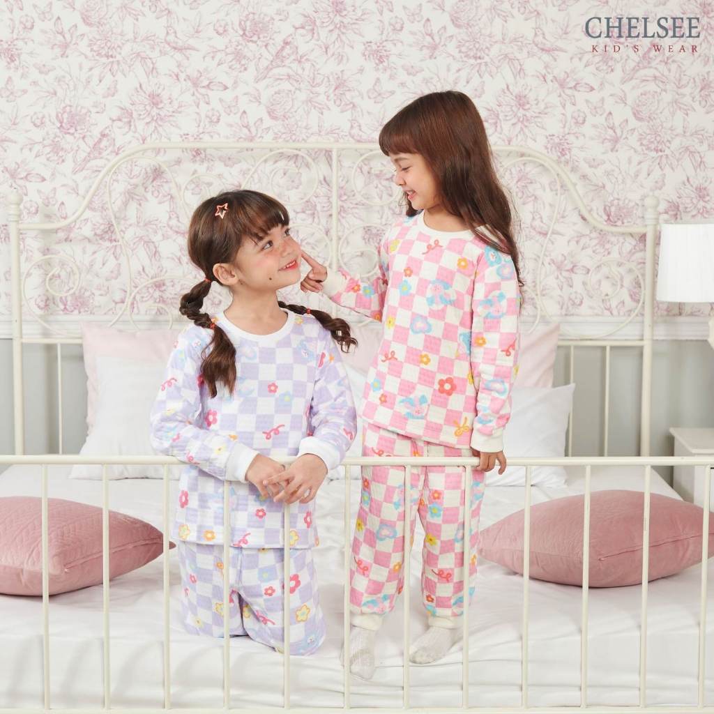 Chelsee بيجاما أطفال Therma Soft بنقش دب وأرنب — صورة 2