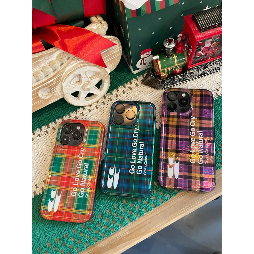 CryingCenter เคสโทรศัพท์ป้องกันการกระแทก Double Jelly Hard Shell Case