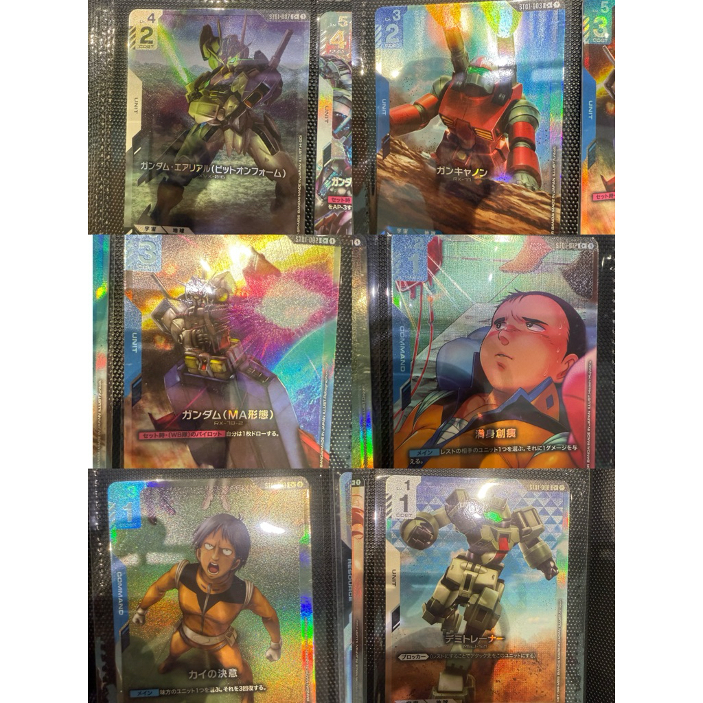 🇯🇵พร้อมส่ง มือ 1 ST01 Foil Gundam Card Game ST01-004 ST01-003 ST01-002 ST01-007 ST01-008 ST01-013 ST