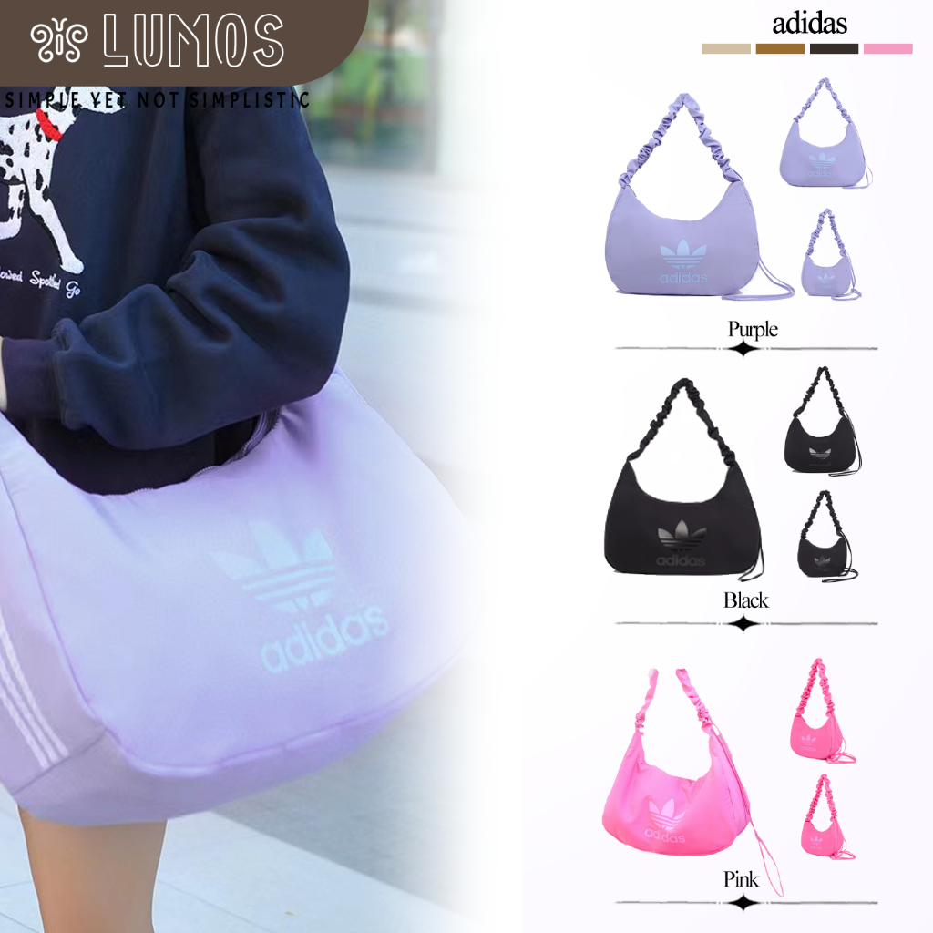 ✨รับหิ้วของจากเกาหลี✨ADIDAS ORIGINALS กระเป๋าสะพายข้าง/กระเป๋าบาแก็ตต์/กระเป๋าทรงครึ่งวงเดือน🔥
