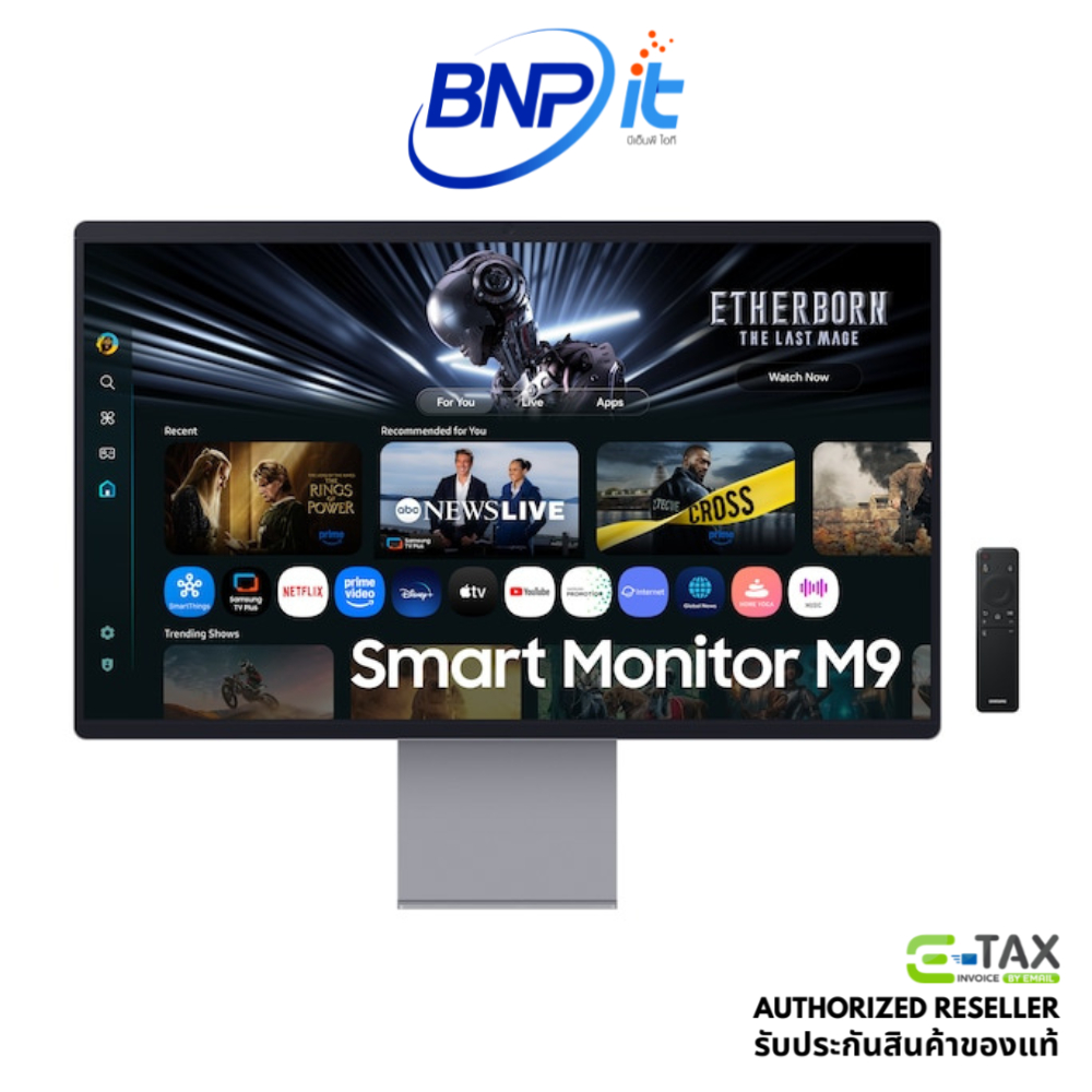 จอมอนิเตอร์ Samsung Smart Monitor M9 M90SF 4K QD-OLED Vision AI 165Hz รับประกันสินค้า 3 ปี