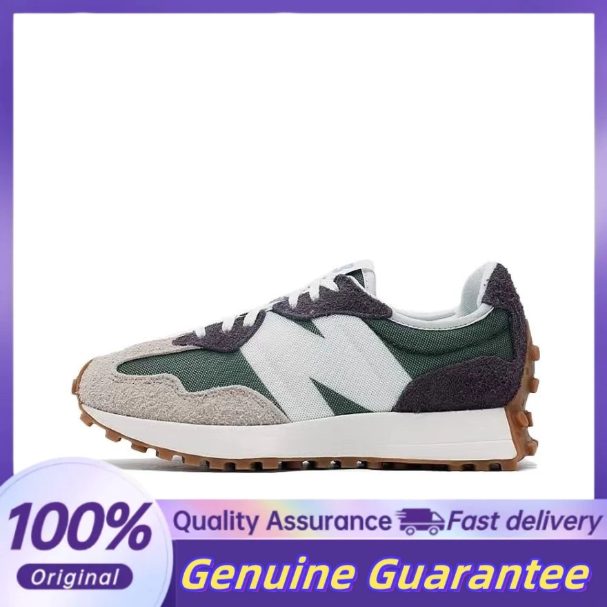 NB 327 รองเท้าวิ่งแบบโลว์ท็อปสำหรับผู้หญิง สีเทา-ดำ