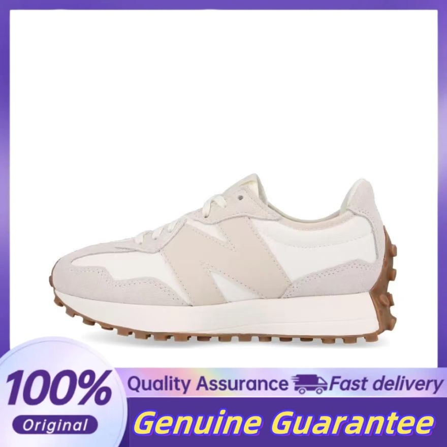 NB 327 EVA รองเท้าวิ่งแบบโลว์ท็อปสำหรับผู้หญิง สีขาวชมพู