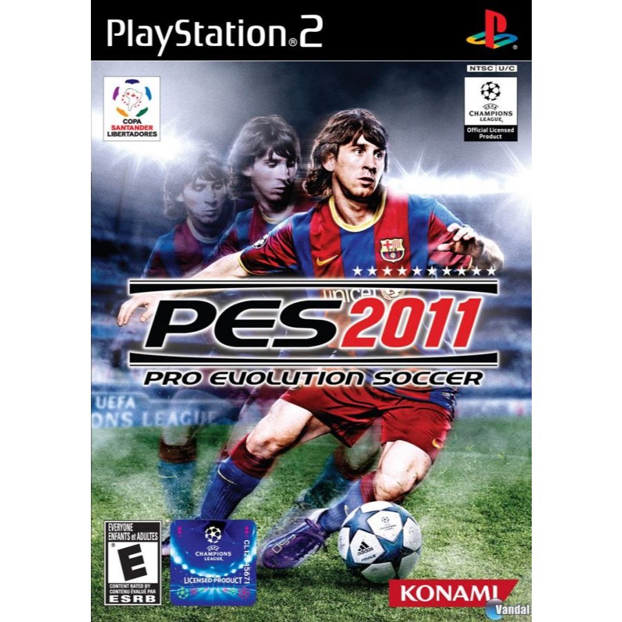 Pro Evolution Soccer 2011 PS2 (Europe) แผ่นไรท์ps2 แผ่นเกมเพทู เกมps2 เกมฟุตบอล pes2011
