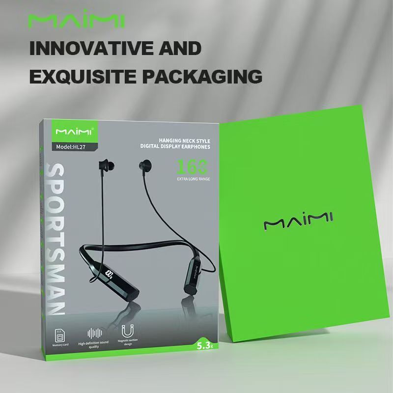 NEW หูฟังไร้สาย Bluetooth 5.4 กันน้ำ IPX7 แบบคล้องคอ เบสหนัก สเตอริโอ กันน้ำเหงื่อ รุ่น LH27