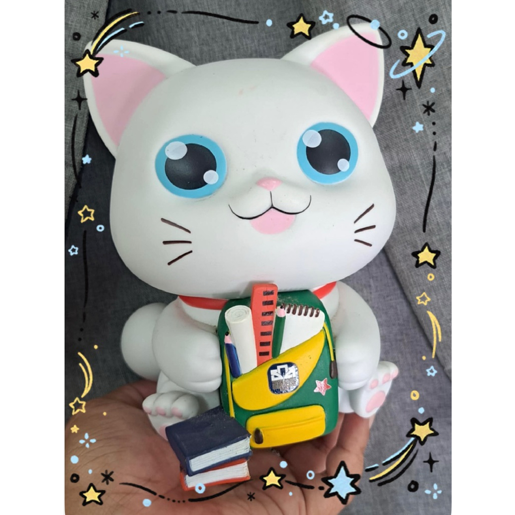 ออมสินแมวธ.ก.ส….#น้องแมวมีกึ๋น(ในถุงเดิม)แถมพวงกุญแจปลา