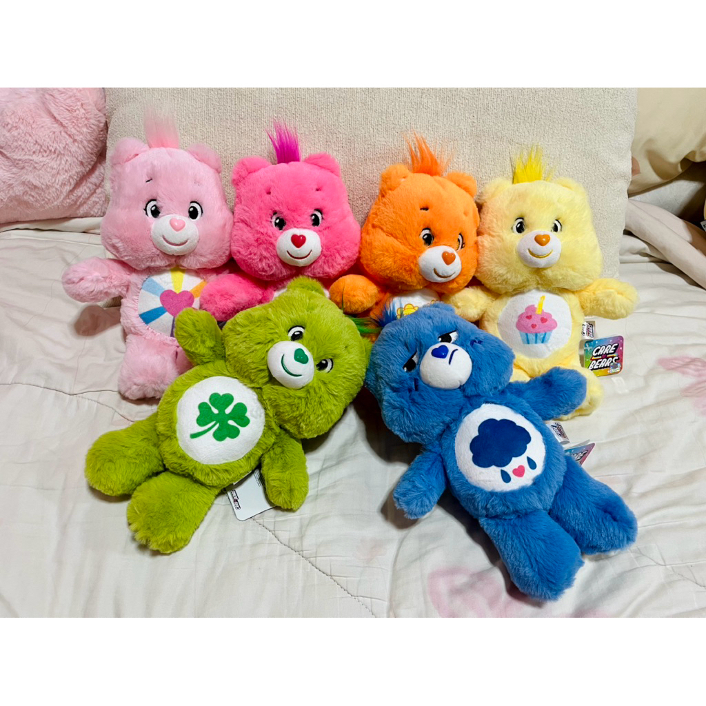 ตุ๊กตาไซส์ปกติ ♥️ น้อง Carebear แคร์แบร์ แคร์จัยย ✨ ขนนุ๊มมม มีป้ายของแท้เรยย 😘 (ตู้คีบกลาง)