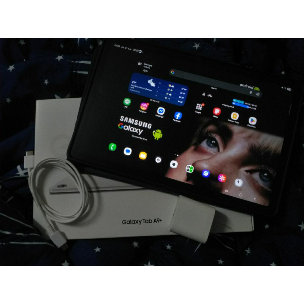 Samsung Galaxy Tab A9 PLUS (มือสอง97%)  WIFI 8/128 แถมสายชาร์จและหัวชาร์จและเคส ส่งฟรี