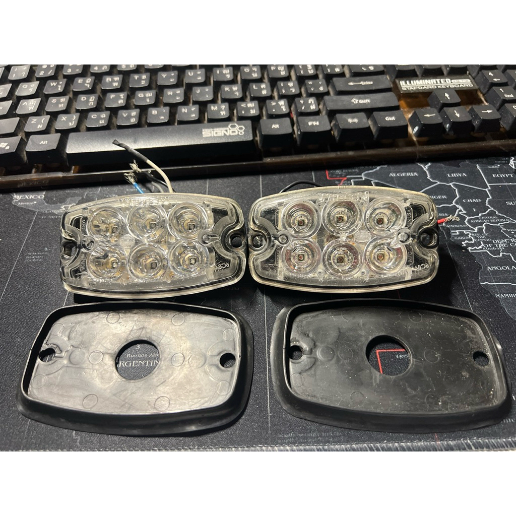 Whelen M2 🔴แดงข้าง 🔵น้ำเงินข้าง แสงแรงๆ ทะลุกระจก!!