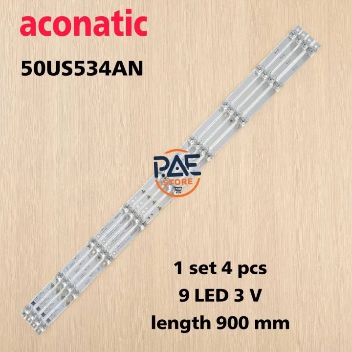 #Aconatic Tv Blacklight Bulb Backlight Aconatic Model 50Us534An 1 Set 4 Rows 9 Led 3 V Length 900 mm
