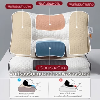 🎁ซอ1แถม1🎁หมอน หมอนสุขภาพ หมอนโรงแรม ยืดหยุ่นสูง กันไรฝุ่น แก้ปวดคอกันไรฝุ่น แก้ปวดคอ นุ่ม หลับสบาย