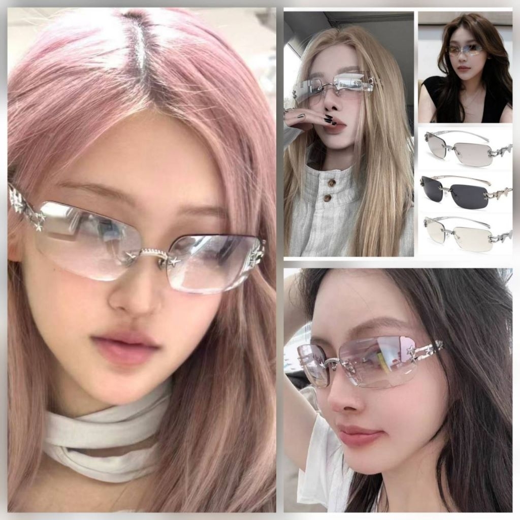 แว่นตากันแดดแฟชั่นผู้หญิง รุ่น​ StarLux แว่นกันแดด​โบว์ UV400 หรูหราแฟชั่นไอเท็ม​ สไตล์​ อินฟลูเอนเซ