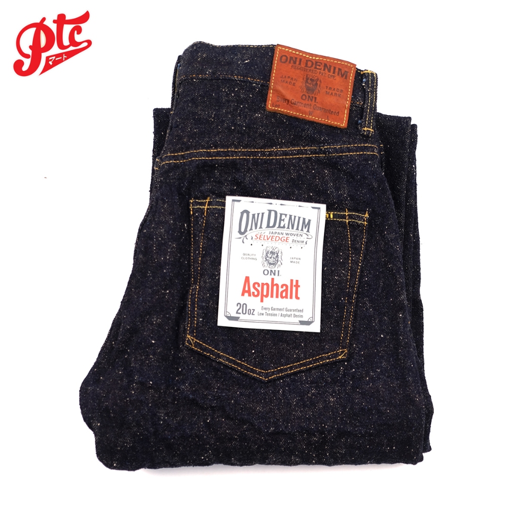 กางเกงยีนส์ ONI-200-ASPHALT 20OZ ASPHALT DENIM LOW TENSION