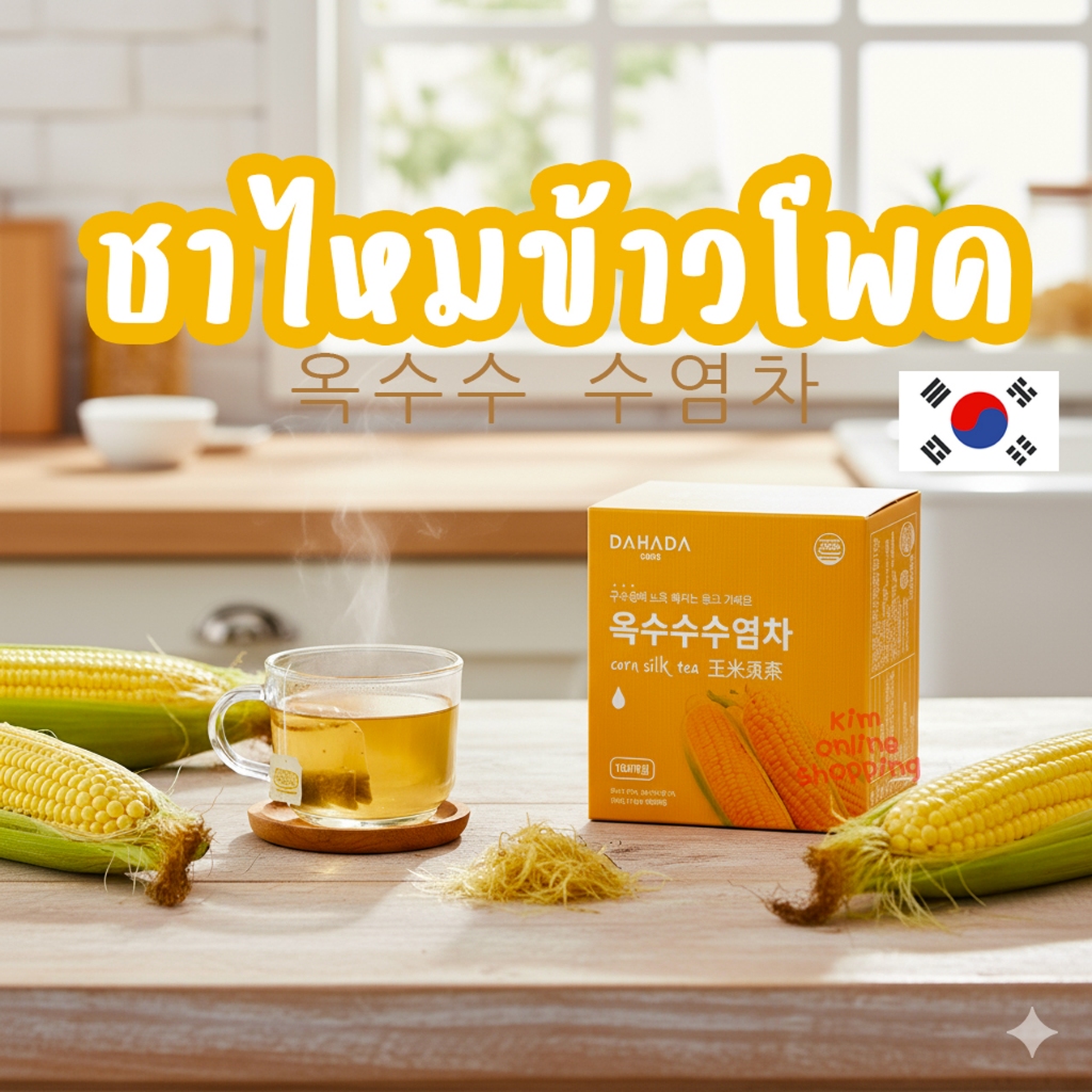 ชาไหมข้าวโพด DAHADA หอม อร่อย ดื่มง่าย มีประโยชน์ Corn silk tea