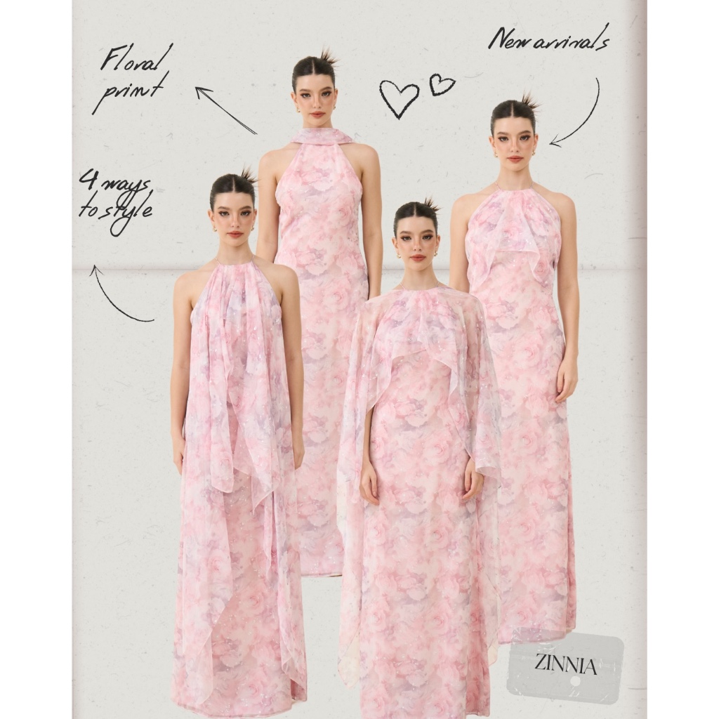 Whatagirlwants - Zinnia maxi dress เดรสออกงาน เดรสเพื่อนเจ้าสาว เดรสงานแต่ง