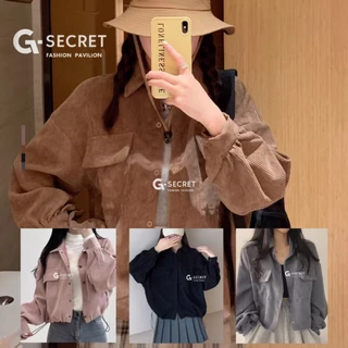 เสื้อแจ็กเก็ต แขนยาว ผ้าลูกฟูก ทรงหลวม ขนาดใหญ่ สไตล์เกาหลี แฟชั่นฤดูใบไม้ร่วง สําหรับผู้หญิง 2024 Clothing Women