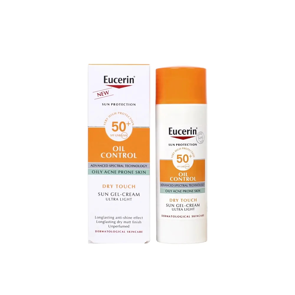 Eucerin Oil Control Dry Touch Sun Gel SPF50+ PA+++​50ml กันแดดเนื้อบางเบาคุมมัน ป้องกันการเกิดฝ้าแดด