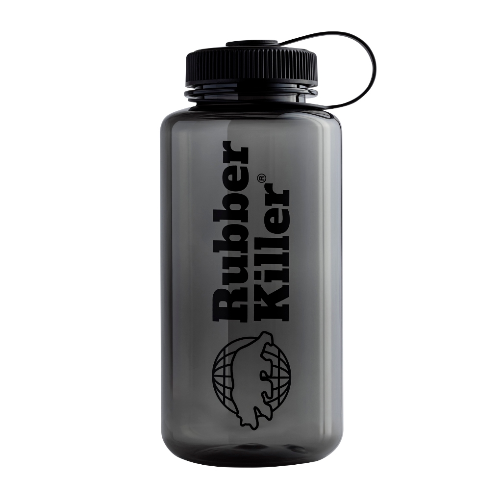 Rubber Killer - RK LOGO WIDE MOUNT WATER BOTTLE  BLACK LOGO - Large 1000 ml. - 101880000