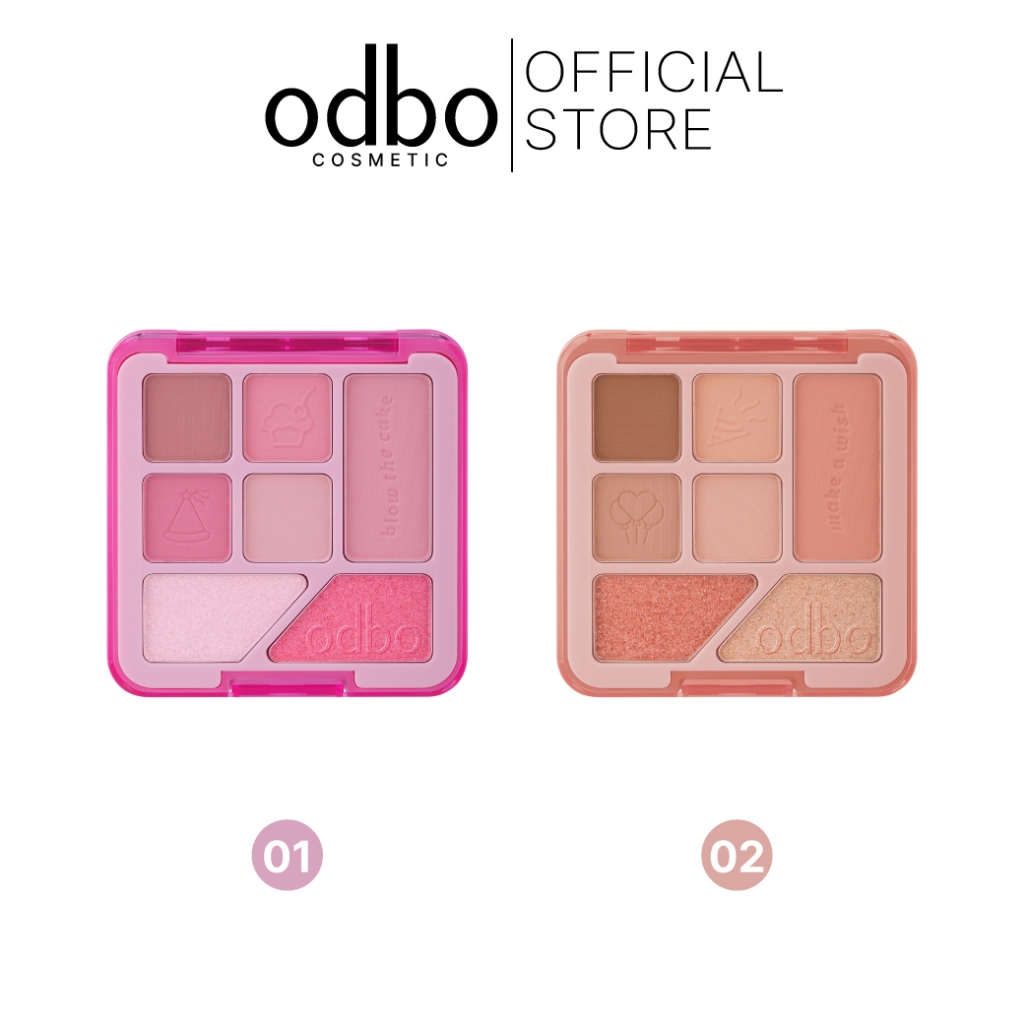 ODBO SPECIAL TREATS EYESHADOW PALETTE - OD2034 #พาเลทตาสวีททรีทส์ปาร์ตี้
