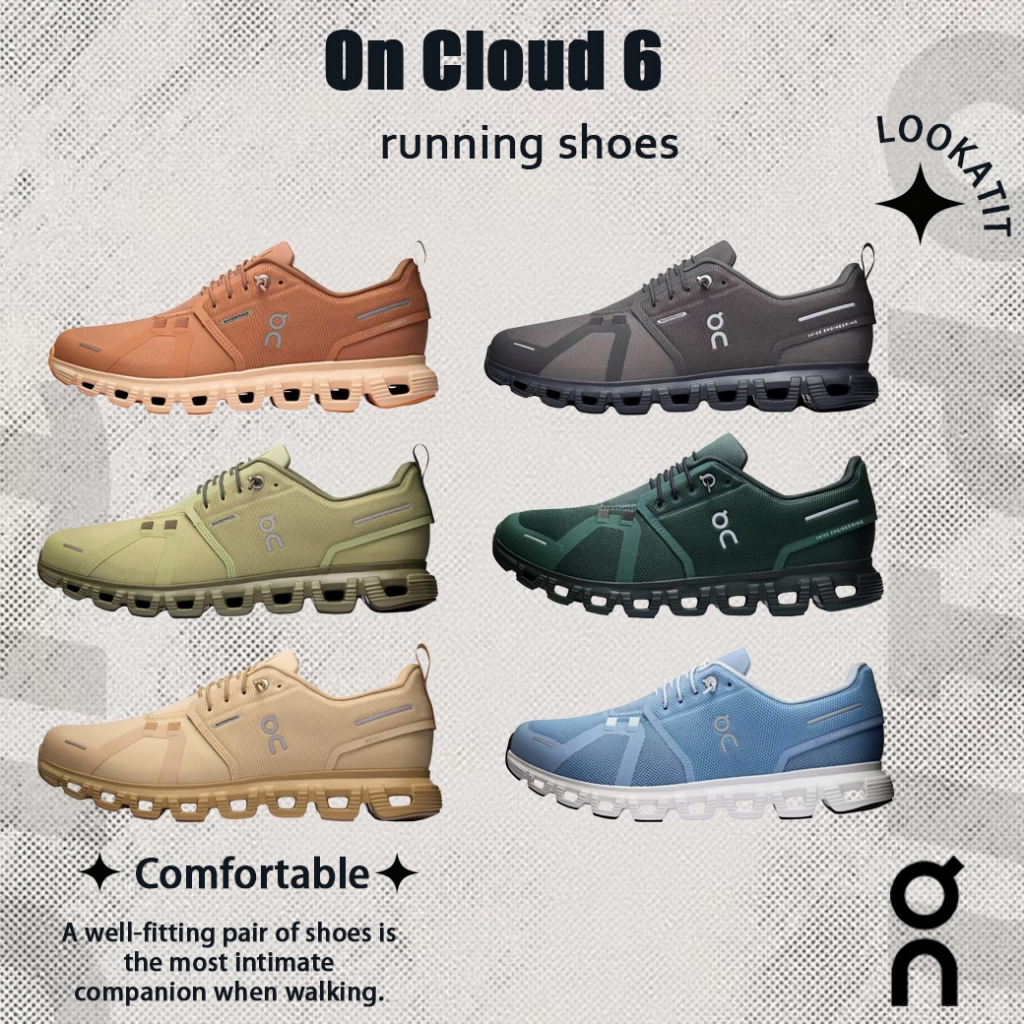 รองเท้าวิ่ง ON Cloud 6 รหัสรุ่น 3WF10053035/3MF10063029/3MF10063031/3MF10070214/3MF10061441/3MF10071508