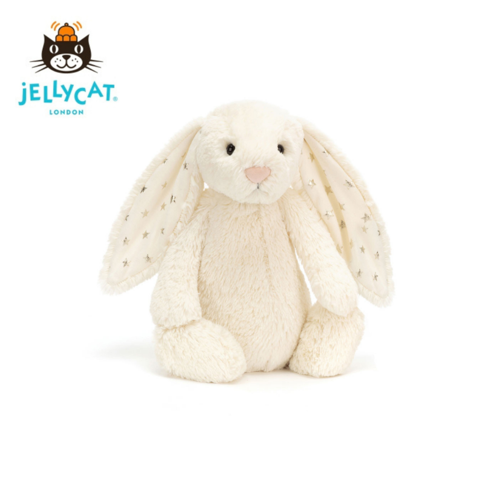 Jellycat bunny Shimmer Bunny สั่งจากอังกฤษ jellycat ของแท้ 100%ตุ๊กตาของเล่นตุ๊กตา การซื้อแบบออฟไลน์ [ปลอดภาษี ส่งเร็ว]