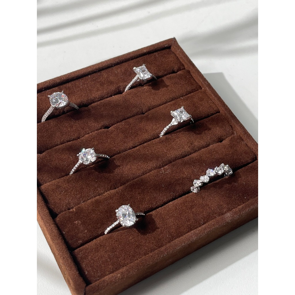 Ar-Kang Collection Timeless Rediance AKR906-911 แหวนเงินแท้ 92.5% แหวนเพชร Cz แหวนแต่งงาน