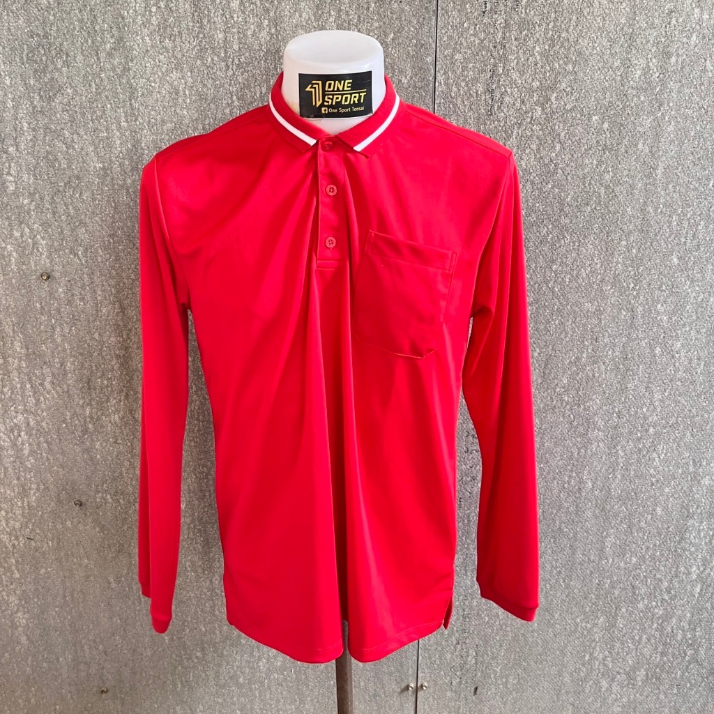 เสื้อโปโลกีฬา EGO SPORT สีแดง