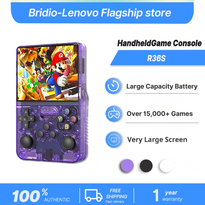 R36S ของแท้100% เกมคอนโซล  วิดีโอเกม เกมคอนโซลแบบพกพาสามารถชาร เครื่องเกมพกพา PSP ของขวัญวันเกิด