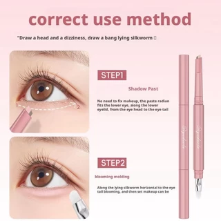 M485 ปากกาดอลลี่อาย2หัว 2in1 เขียนง่ายไฮไลท์ ดวงตากลมโตสไตล์เกาหลี กันน้ำกันเหงื่อ ติดทนนาน