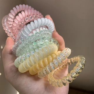 ยางรัดผมเกลียว (G25) เครื่องประดับผม ยางรัดผมแฟชั่นสําหรับผู้หญิง สีสันสดใส พร้อมส่งจากไทย