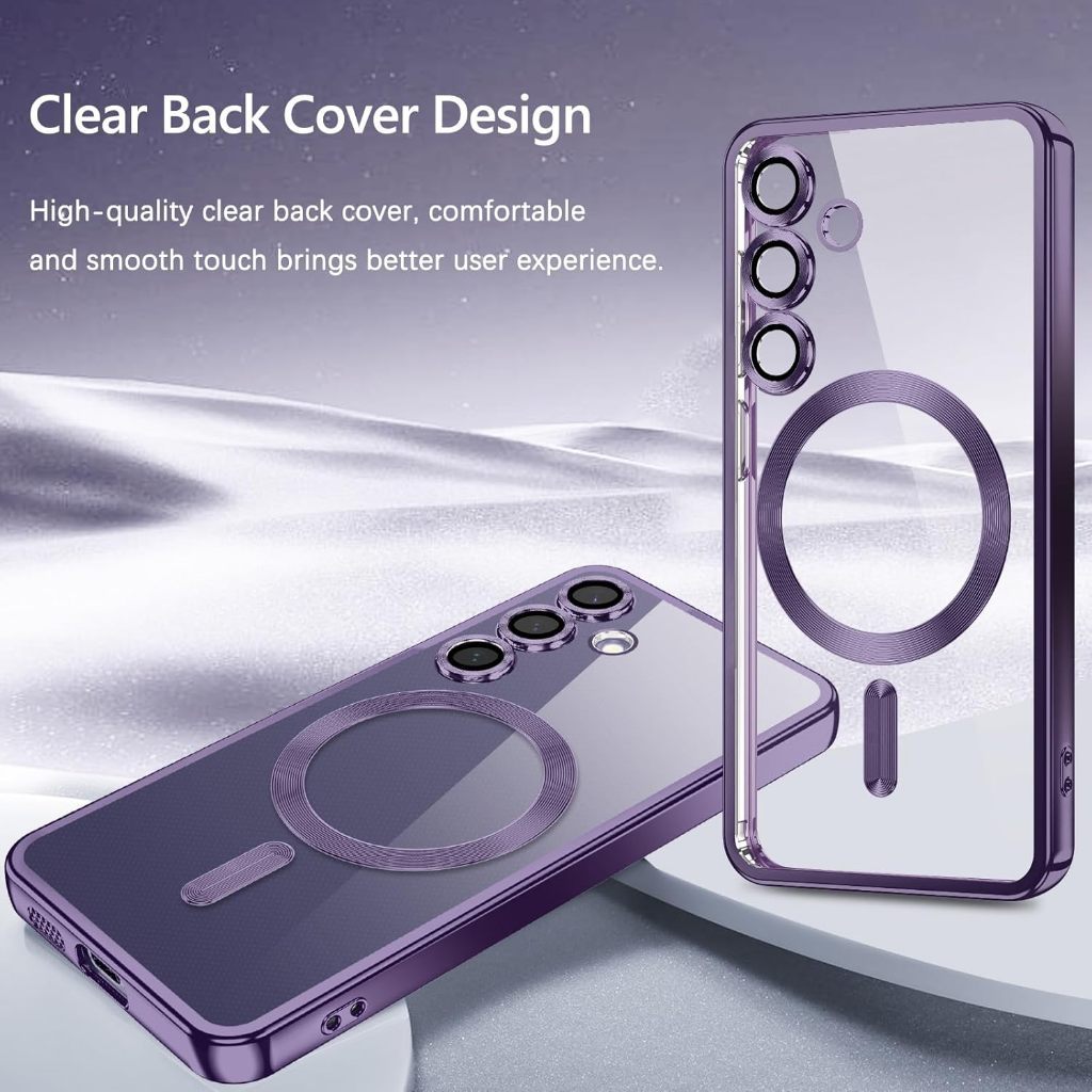 พร้อมส่ง เคส สำหรับ Samsung S25Fe S25Ultra S24Fe 24 23 Ultra S25 Plus ชาร์จได้ รุ่นใหม่ พร้อมเลนส์กล้อง เคสกันกระแทก 006