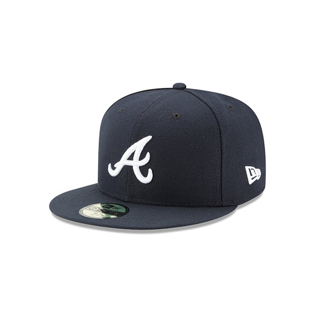 New Era หมวกรุ่น Atlanta Braves Authentic Navy 59Fifty Cap