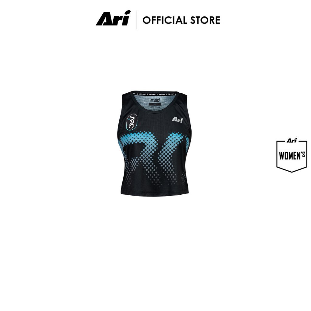 ARI WOMEN ARC RUNNING TANK - BLACK (AAP2981-01) เสื้อครอป ผู้หญิง อาริ ARC RUNNING สีดำ